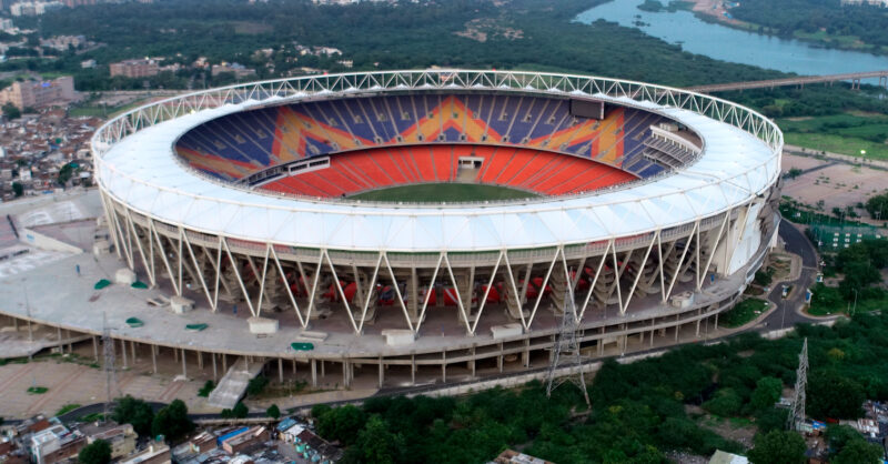 Narendra Modi Stadium iconic aerial landscape structure - Verified Packers and Movers in Motera